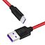 Кабель Hoco X11 Type-C 1m 5A black&red