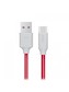 Кабель Hoco X11 Type-C 1m 5A  white&red
