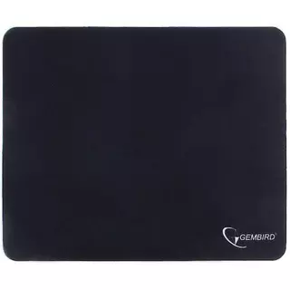 Коврик для мыши Gembird MP-BLACK, чёрный , полиэстер+резина