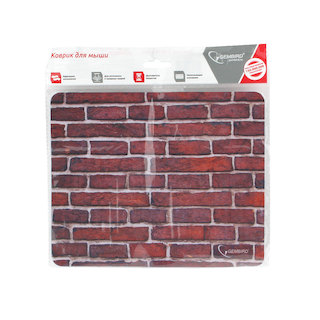 Коврик для мыши Gembird MP-BRICKS, рисунок "кирпичи" , полиэстер+резина