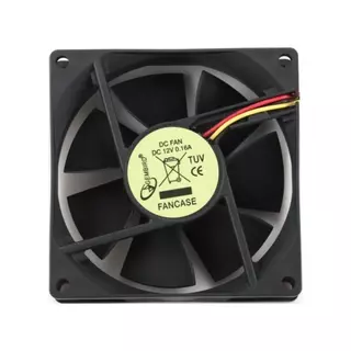 Вентилятор Gembird FANCASE, 80x80x25, втулка, 3 pin, провод 30 см