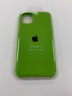 Чехол для Apple iPhone 11 силиконовый зеленый (накладка)