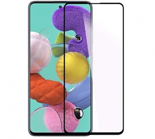 Защитное стекло для Samsung Galaxy A51 Full Glue Black 3D Glass Shield