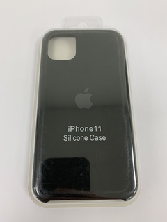 Чехол для Apple iPhone 11 силиконовый черный (накладка)
