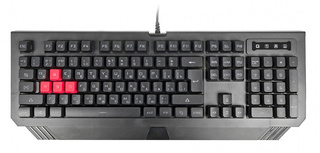 Клавиатура A4 Bloody B125 черный USB Multimedia Gamer LED