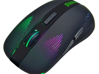 Беспроводная мышь Oklick 975GW SWAMP черный оптическая (2400dpi) беспроводная USB игровая (6but)
