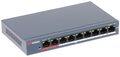 Коммутатор HIKVISION DS-3E0109P-E(C) неуправляемый настольный 9x10/100/1000BASE-T PoE мощность 123Ват