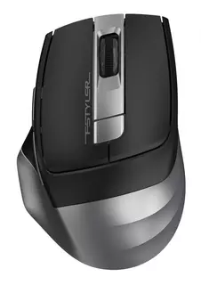Беспроводная мышь A4 Fstyler FG35 серый/черный оптическая (2000dpi) беспроводная USB (6but)
