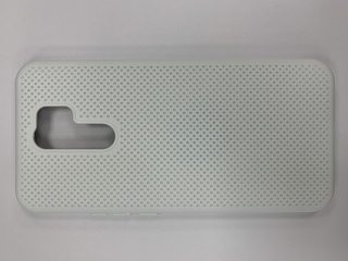 Чехол для Xiaomi Redmi 9 силиконовый White Protective Case (накладка с перфорацией)