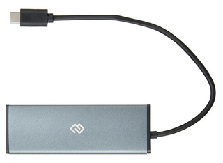 Хаб USB-C Digma HUB-4U3.0-UC-G 4порт. серый