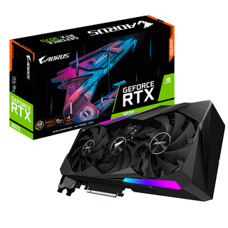 Видеокарта Gigabyte PCI-E 4.0 GV-N3070AORUS M-8GD NVIDIA GeForce RTX 3070 8192Mb 256 GDDR6 1725/14000/HDMIx3/DPx3/HDCP Ret