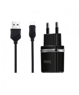 Сетевое з/у Hoco C22A little superior charger set with lightning EU Black