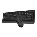 Клавиатура + мышь A4 Fstyler FG1010 клав:черный/серый мышь:черный/серый USB беспроводная Multimedia