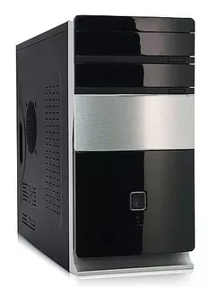 Корпус Foxconn TLM-725 black/silver 350W mATX USB audio mic fan AirDuct