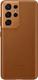 Чехол для Samsung Galaxy S21 Ultra Leather Cover Brown (EF-VG998LAEGRU) (накладка)