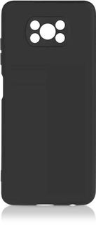 Чехол для Xiaomi Pocophone X3 силиконовый Black DF (накладка)