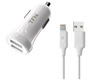 Автомобильное з/у TFN USB,с кабелем Lighting 8-pin, 2.4A White (TF N-CC2U24ALIGWH)