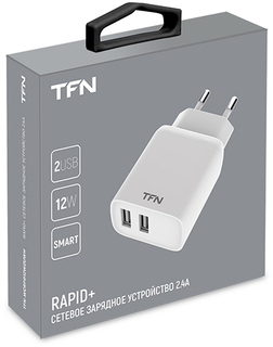 Сетевое з/у TFN  USB, 2.4A, 12W, White (TFN-WCRPD12W2UWH)