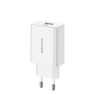 Сетевое з/у Borofone BA21A быстрая зарядка QC3.0 White
