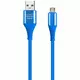 Кабель Smartbuy USB - MicroUSB 2A 1m синий (IK-12ERGbox blue)