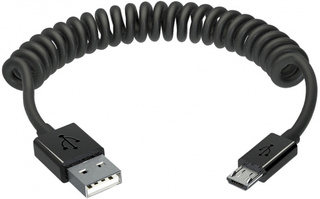 Кабель INTERSTEP USB - MicroUSB витой 2m black