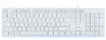 Клавиатура Oklick 550ML белый USB slim Multimedia LED