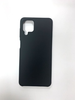 Чехол для Samsung Galaxy A12 Накладка плотная Silicon Case без логотипа (Черный)