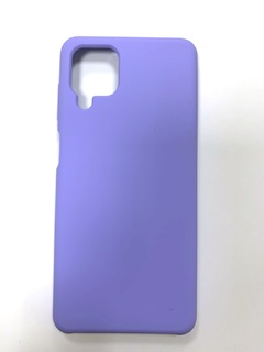 Чехол для Samsung Galaxy A12 Накладка плотная Silicon Case без логотипа (Сиреневый)