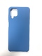 Чехол для Samsung Galaxy A12 Накладка плотная Silicon Case без логотипа (Синий)