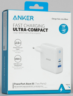 Сетевое з/у Anker PowerPort Atom III A2322 60W White