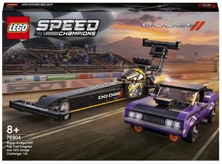 Конструктор LEGO Speed Champions 76904 Mopar Dodge//SRT Top Fuel Dragster and 1970 Dodge Challenger T/A