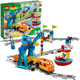 Конструктор LEGO DUPLO Town Грузовой поезд 10875 (2+)