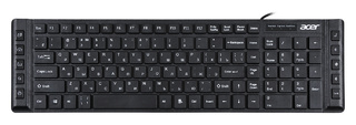 Клавиатура Acer OKW010 черный USB slim Multimedia