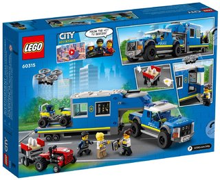 Конструктор LEGO City Police 60315 Полицейский участок мобильный командный трейлер (6+)