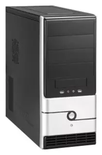 Корпус JNC 320 ATX Black-Silver-Shining 500W USB Audio