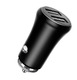 Автомобильное з/у TFN 2xUSB, без кабеля, 3.1A Black  (TFN-CCRPD01)
