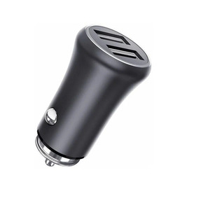 Автомобильное з/у TFN 2xUSB, без кабеля, 3.1A Grey  (TFN-CCRPD02)