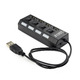 Хаб USB 2.0 Gembird UHB-U2P4-02 4порта с доп питанием блистер