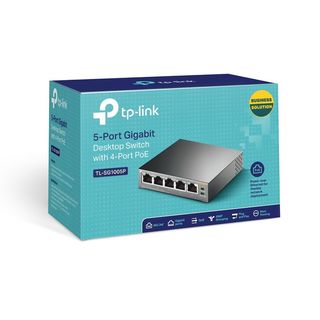 Коммутатор TP-link TL-SG1005P 5-port 10/100/1000M 4PoE 56W неуправляемый