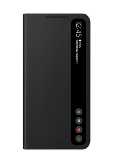 Чехол для Samsung Galaxy S21FE Smart Clear View Cover тёмно-серый (EF-ZG990CBEGRU) (книжка)