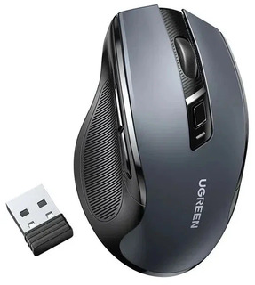 Беспроводная мышь UGREEN MU006 черный оптическая (4000dpi) USB