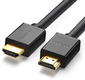 Кабель UGREEN HD104 (10108) HDMI Male To Male Cable. Длина: 3м. Цвет: черный