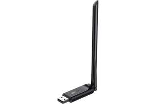 Адаптер UGREEN CM496 (90339) AC650 High-Gain Dual Band Wireless USB Adapter. Цвет: черный