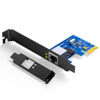 Сетевая карта UGREEN US230 (30771) Gigabit 10/100/1000Mbps PCI Express Network Adapter. Цвет: черный