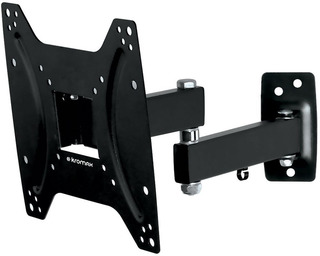 Кронштейн Kromax OPTIMA-204 для ТВ 15"-42", настенный поворотно-выдвижной, до 25 кг, черный