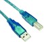 Кабель USB 2.0 АВ - 5,0 m (Vcom синий HQ)