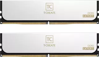 Память DDR5 2x32Gb 6000MHz TEAMGROUP T-Create Expert 64GB (2x32GB) CL34 (34-44-44-84) 1.35V CTCWD564G6000HC34BDC01 White
