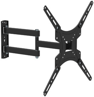 Кронштейн для телевизора Buro FL4S черный 20"-65" макс.25кг настенный поворотно-выдвижной и наклонный