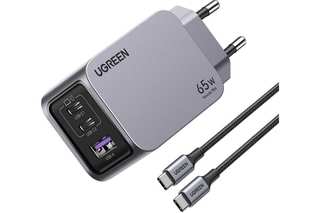 Сетевое з/у UGREEN X755 (25871) Nexode Pro 65W 3-Port GaN Fast Charger EU с кабелем 1м