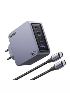 Сетевое з/у UGREEN X763 (25877) Nexode Pro 160W USB-A+3*USB-C GaN Tech Fast Charger